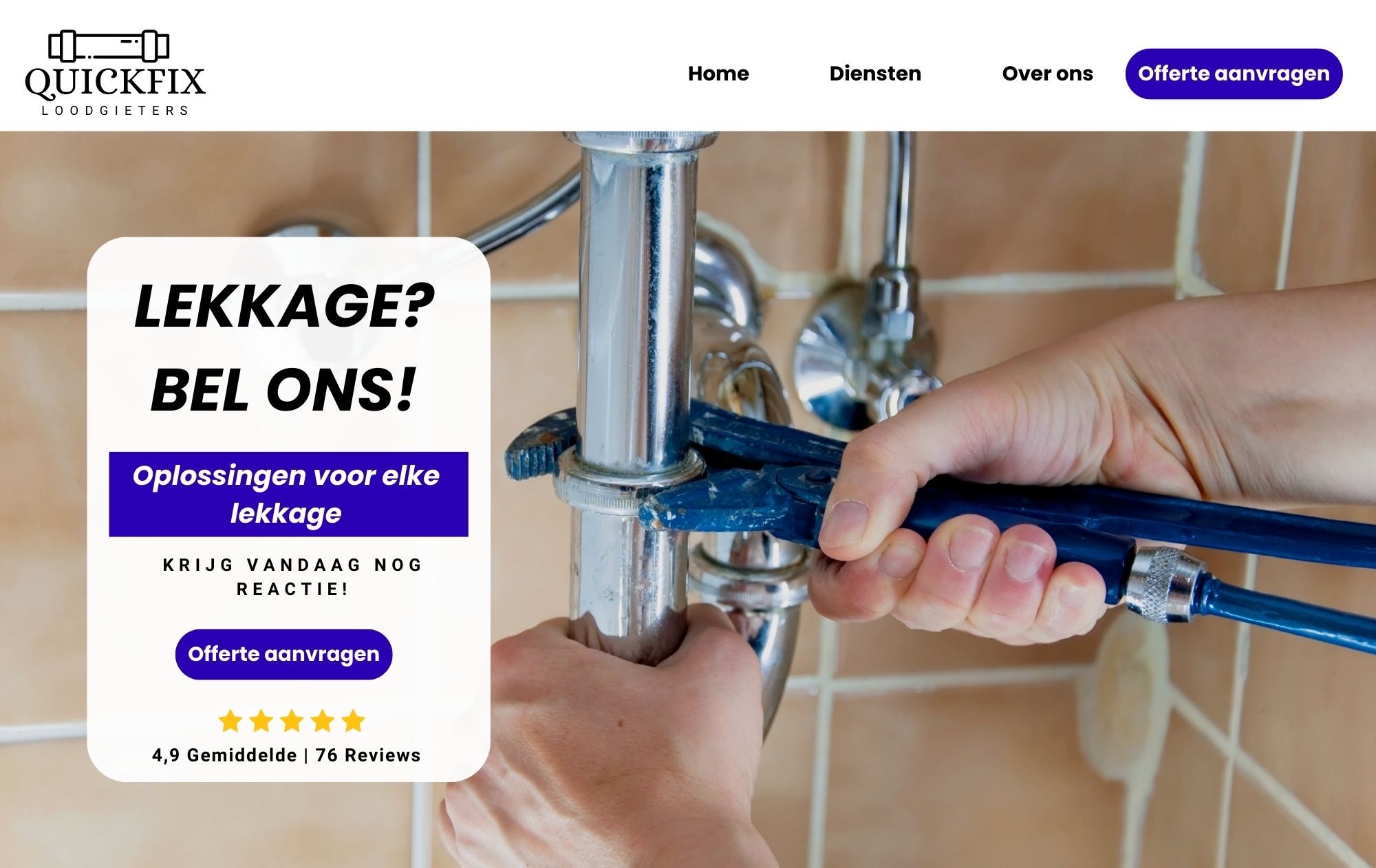 Website laten maken loodgietersbedrijf